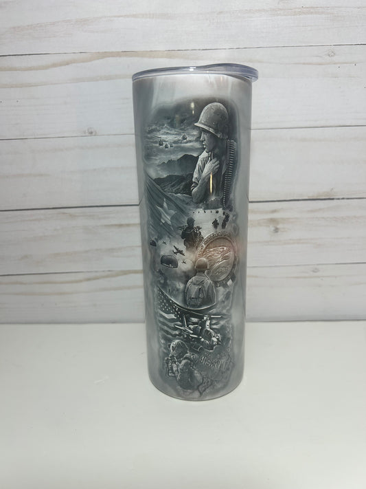 Military scene Tumbler