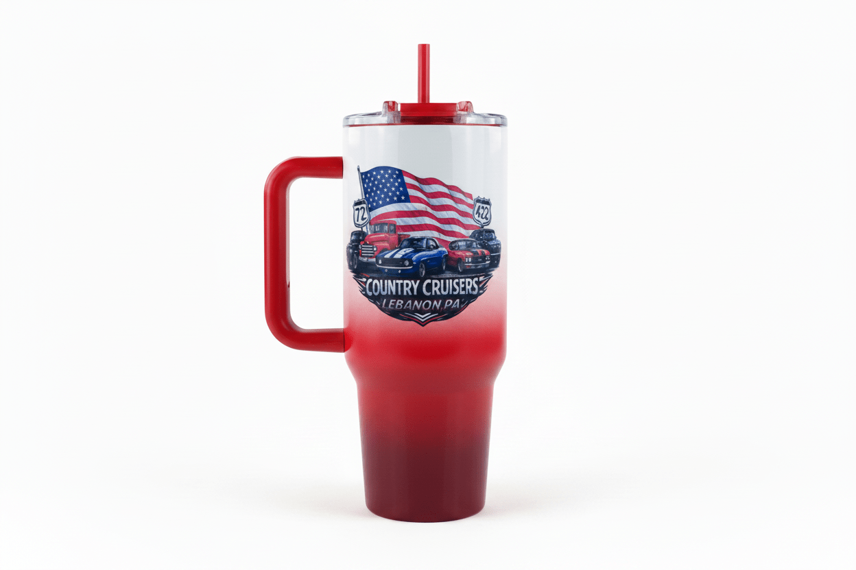 Country Cruisers 40oz Grip Tumbler - Hershey's Creations