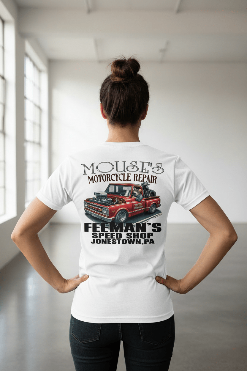 Mouse/Feeman's Women's V - Neck Tee - Hershey's Creations