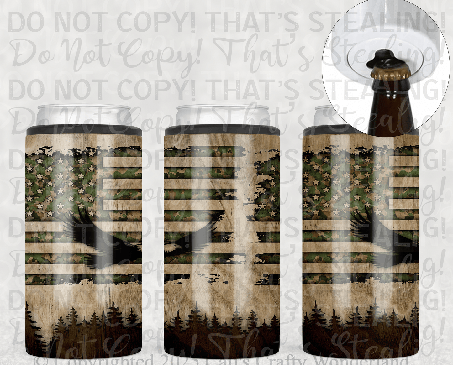 4 - in - 1 Steel Can Cooler - Insulated Koozie - Hershey's Creations