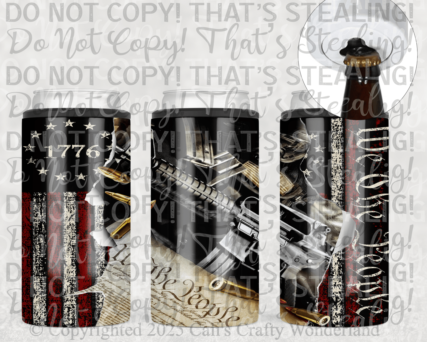4 - in - 1 Steel Can Cooler - Insulated Koozie - Hershey's Creations
