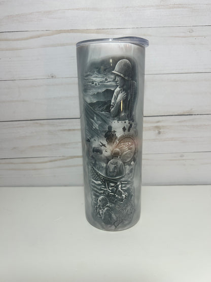 Military scene Tumbler