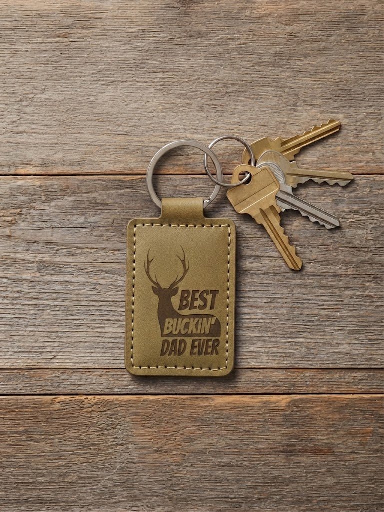 Best Buckin Dad Keychain - Hershey's Creations