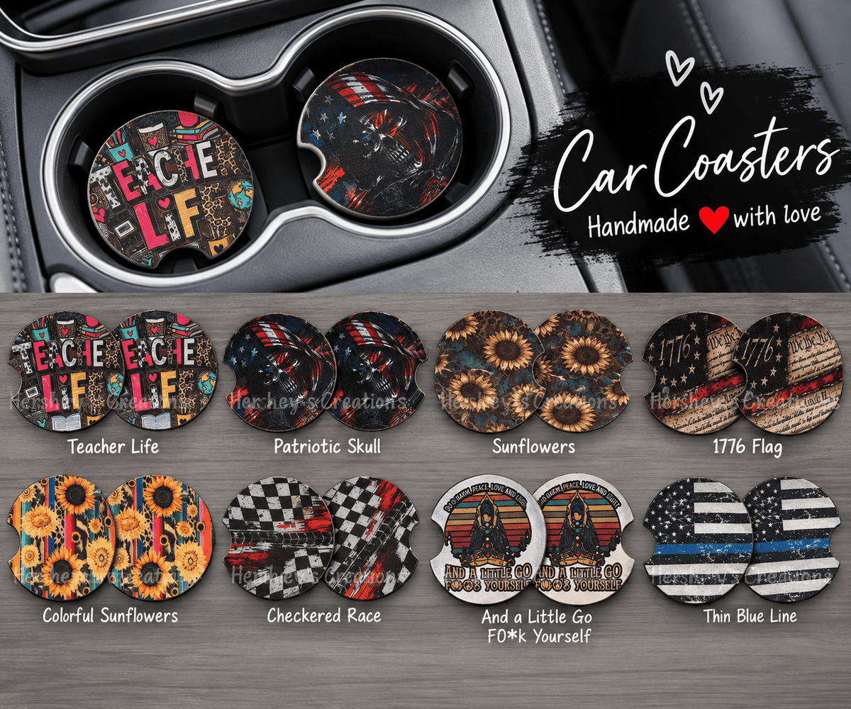 Car Coasters - Hershey's Creations