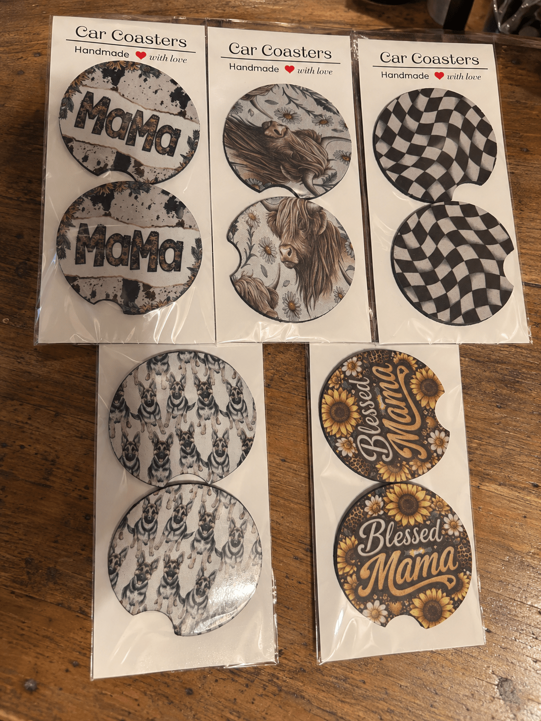 Car Coasters - Hershey's Creations