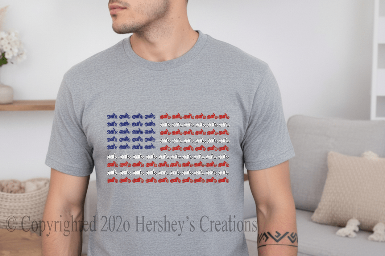 Classic Motorcycle Flag - Hershey's Creations