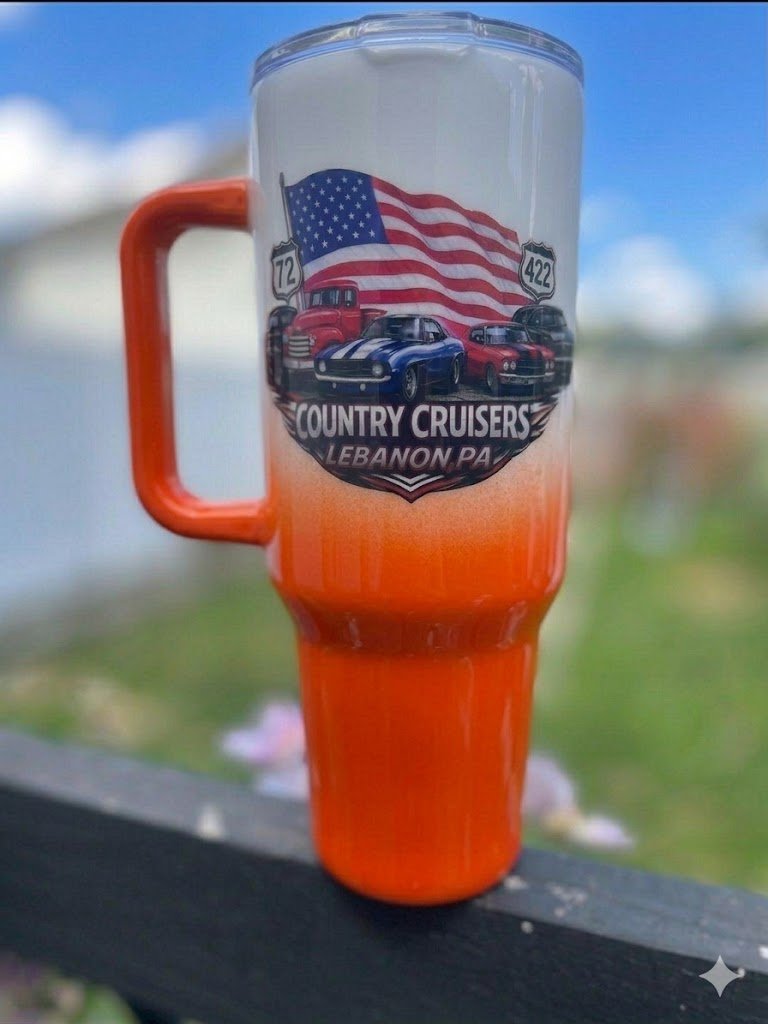 Country Cruisers 40oz Grip Tumbler - Hershey's Creations