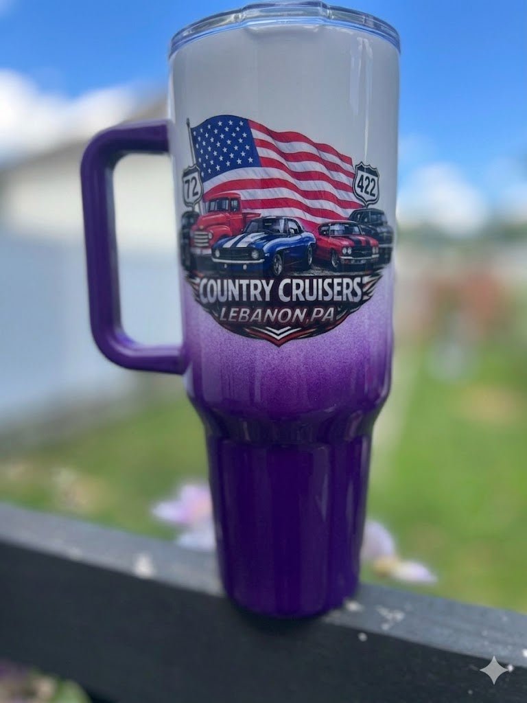 Country Cruisers 40oz Grip Tumbler - Hershey's Creations