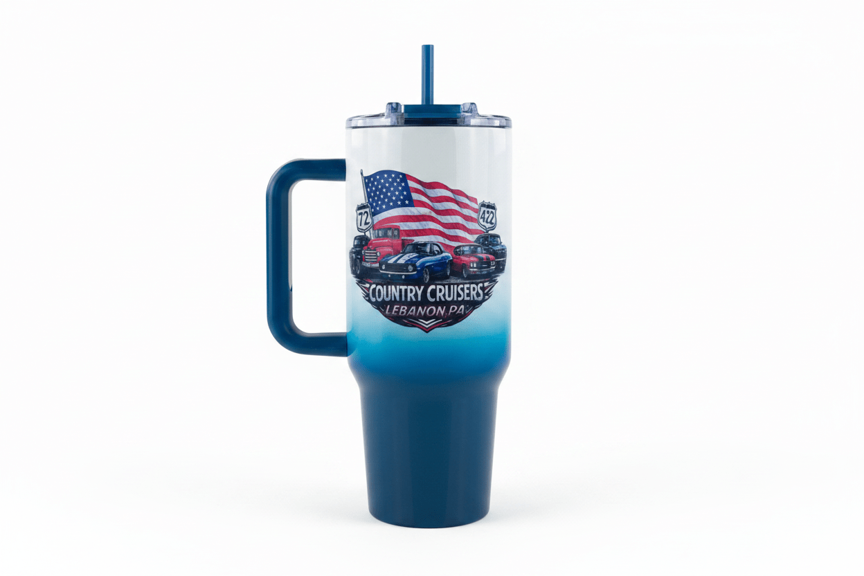 Country Cruisers 40oz Grip Tumbler - Hershey's Creations