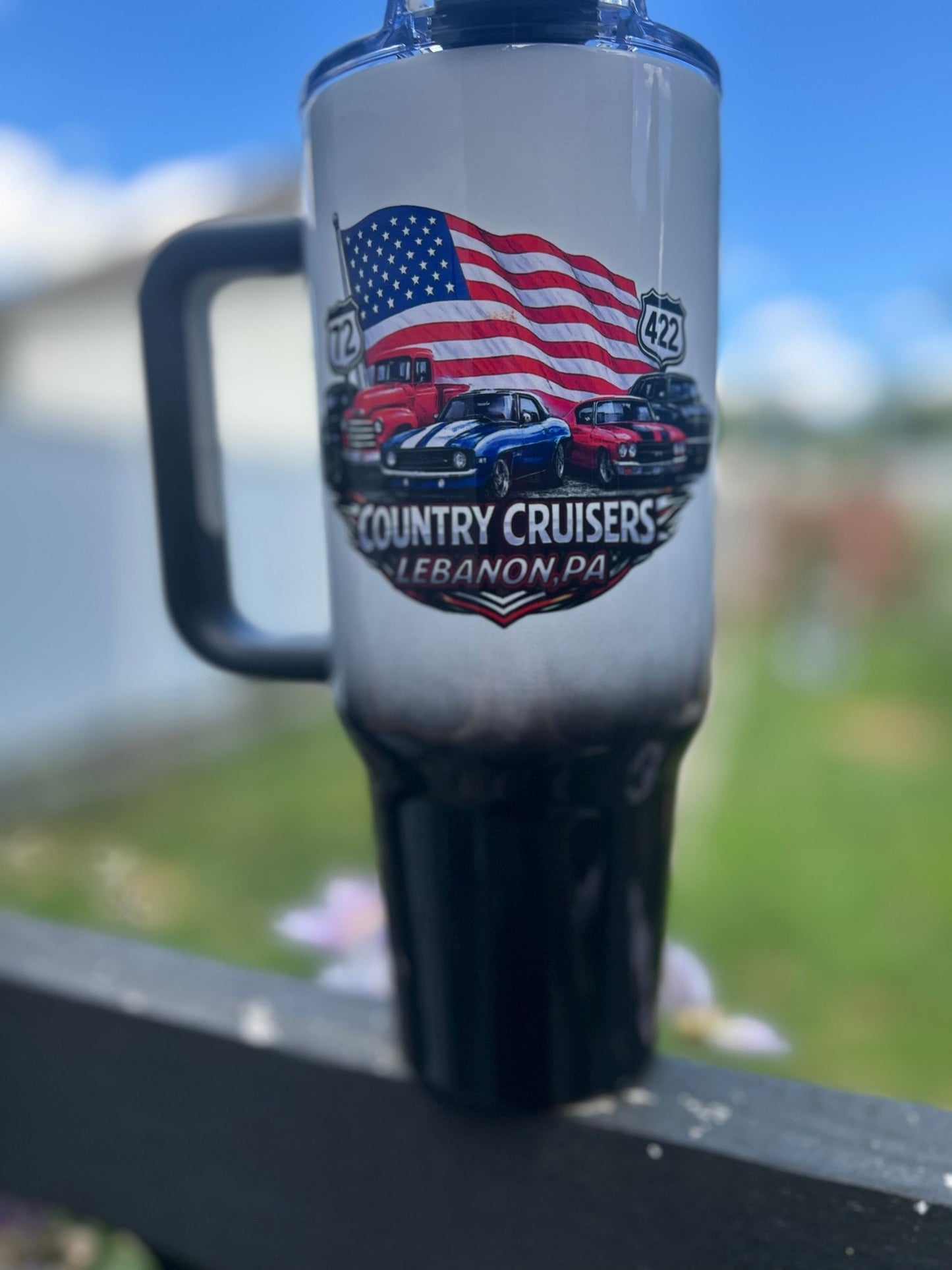 Country Cruisers 40oz Grip Tumbler - Hershey's Creations