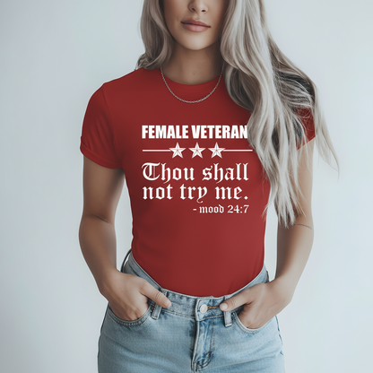 Female Veteran Shirt - Red