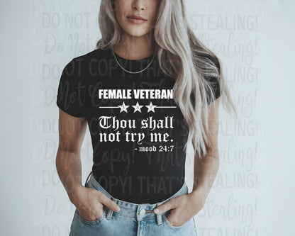 Female Veteran~Shirt - Hershey's Creations