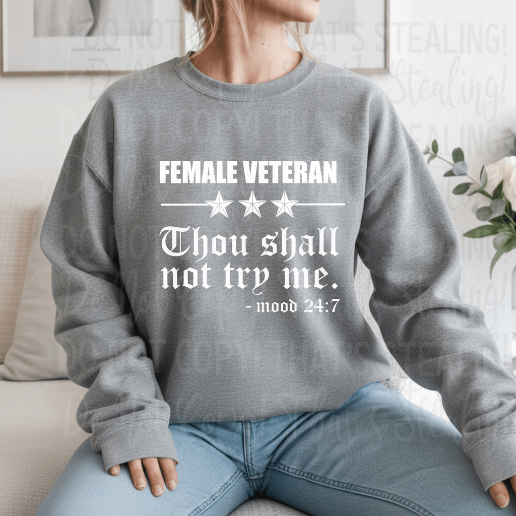 Female Veteran~Sweatshirt - Hershey's Creations