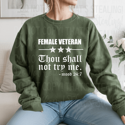 Female Veteran~Sweatshirt - Hershey's Creations