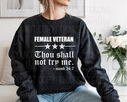 Female Veteran~Sweatshirt - Hershey's Creations