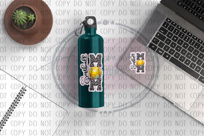 Leopard Softball Mom Sticker: Water Resistant Vinyl Decal - Hershey's Creations