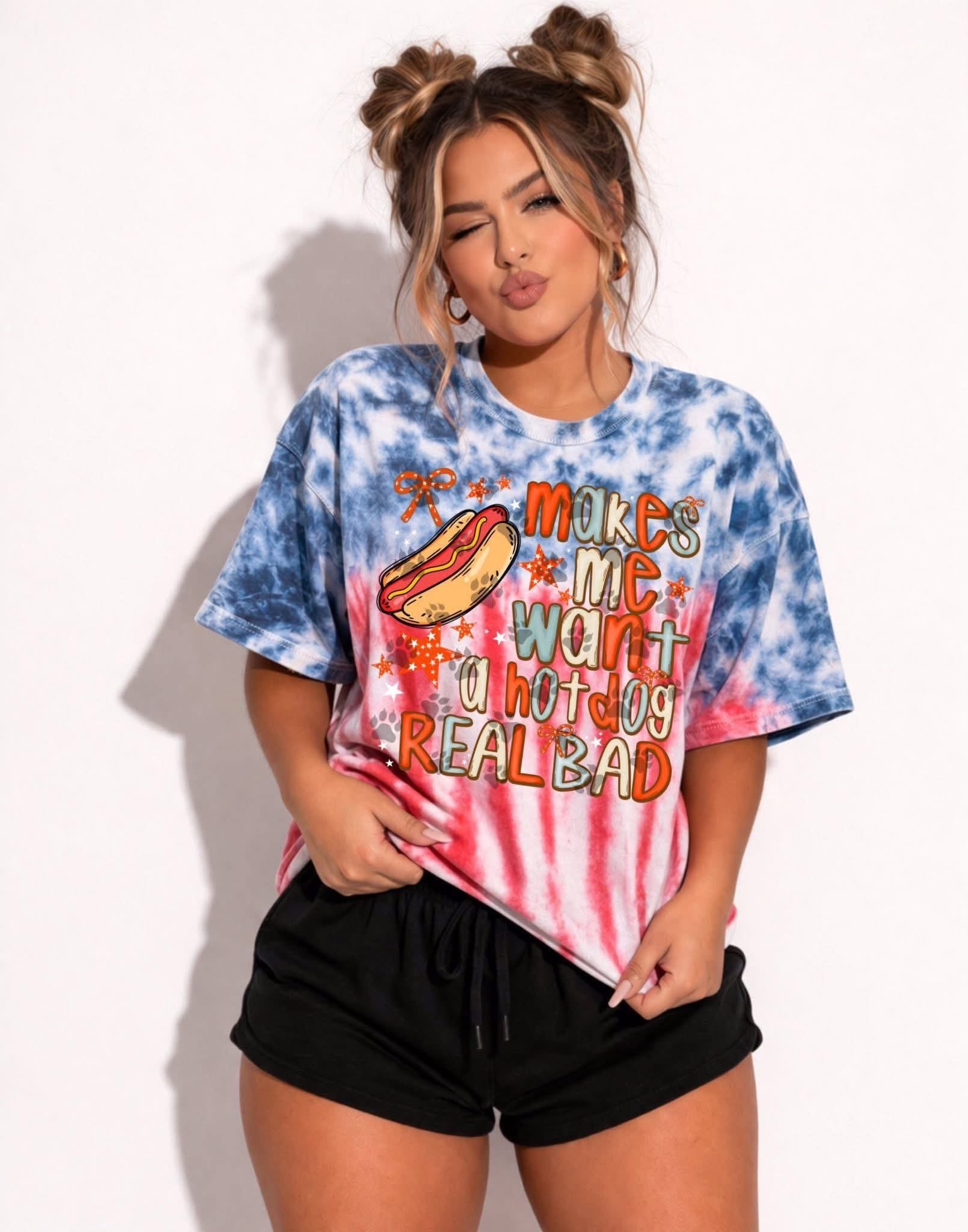 Makes Me Want a Hot Dog Real Bad Tee - Hershey's Creations