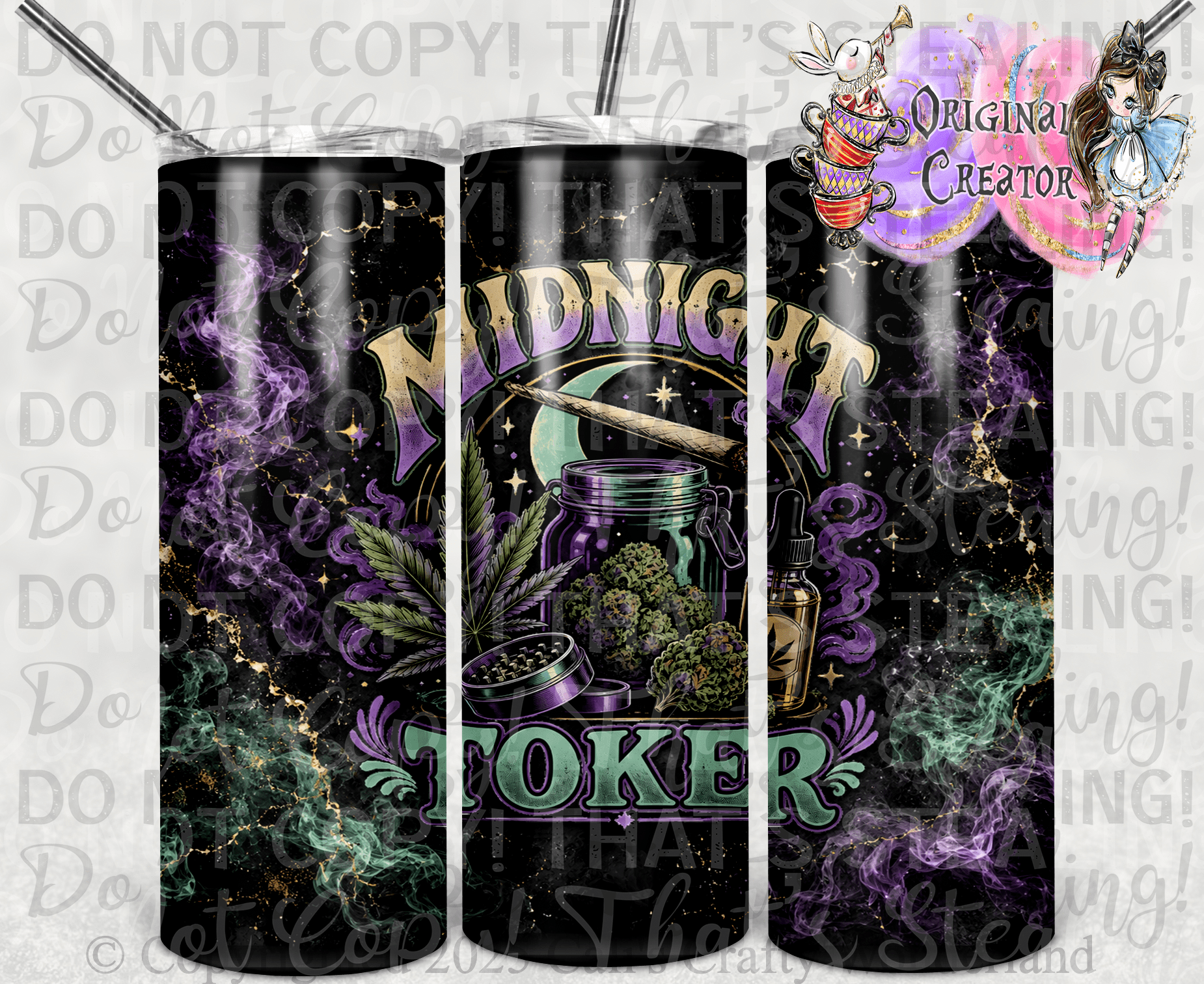 Midnight Toker Cold Smoke Tumbler - Hershey's Creations