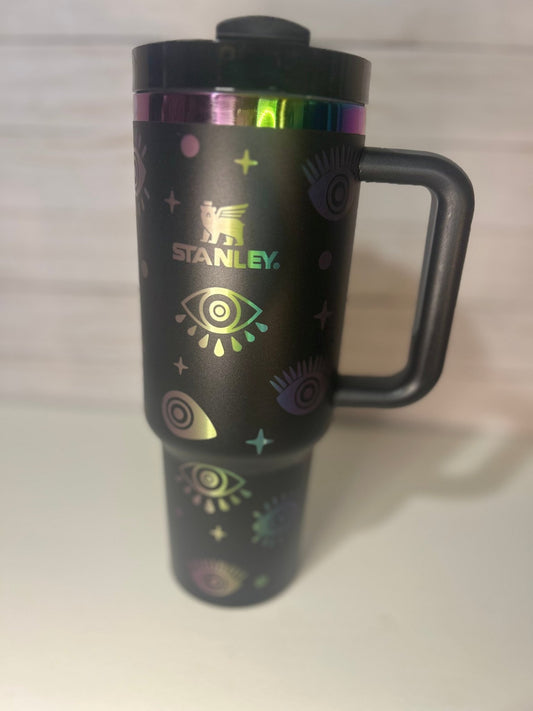 Mystic Evil Eye Stanley 40oz Quencher - Rainbow Plated - Hershey's Creations