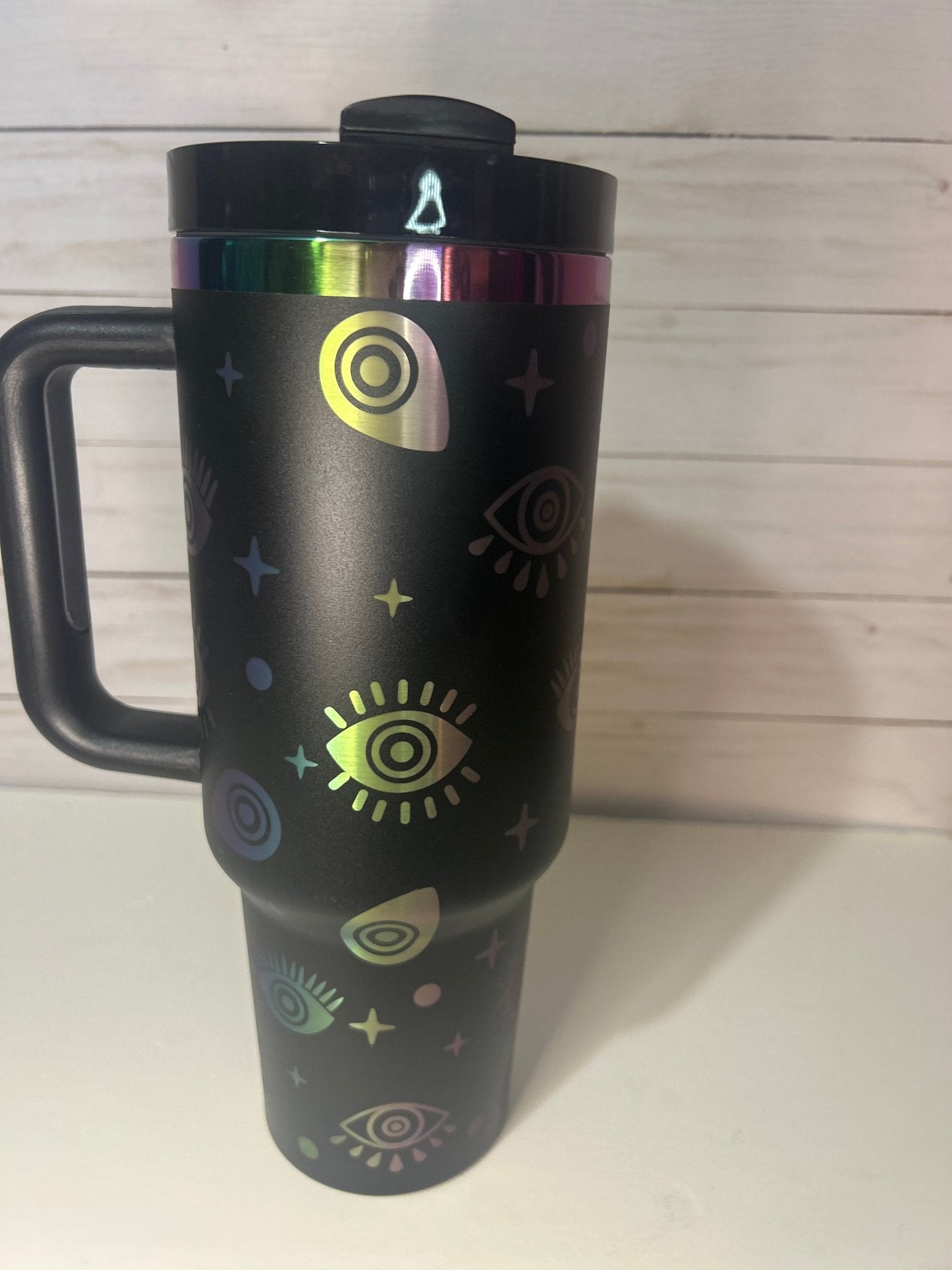 Mystic Evil Eye Stanley 40oz Quencher - Rainbow Plated - Hershey's Creations