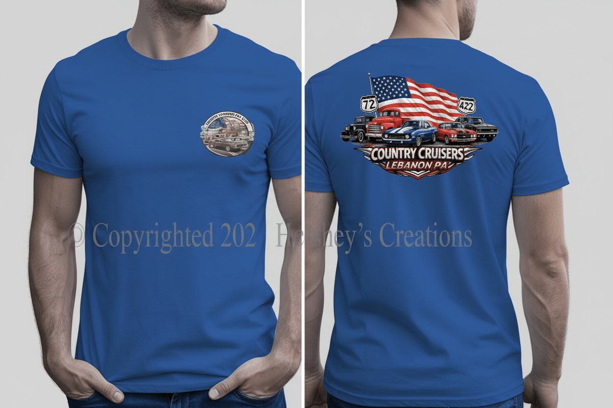 Patriotic Route 72 & 422 Country Cruisers - Hershey's Creations