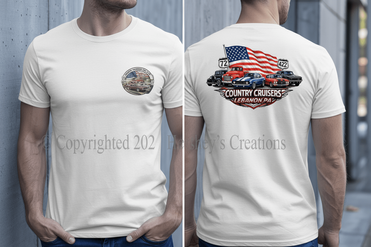 Patriotic Route 72 & 422 Country Cruisers - Hershey's Creations