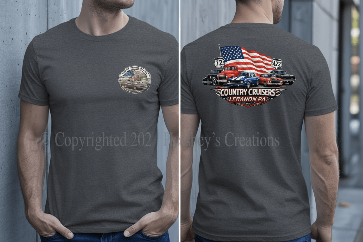Patriotic Route 72 & 422 Country Cruisers - Hershey's Creations