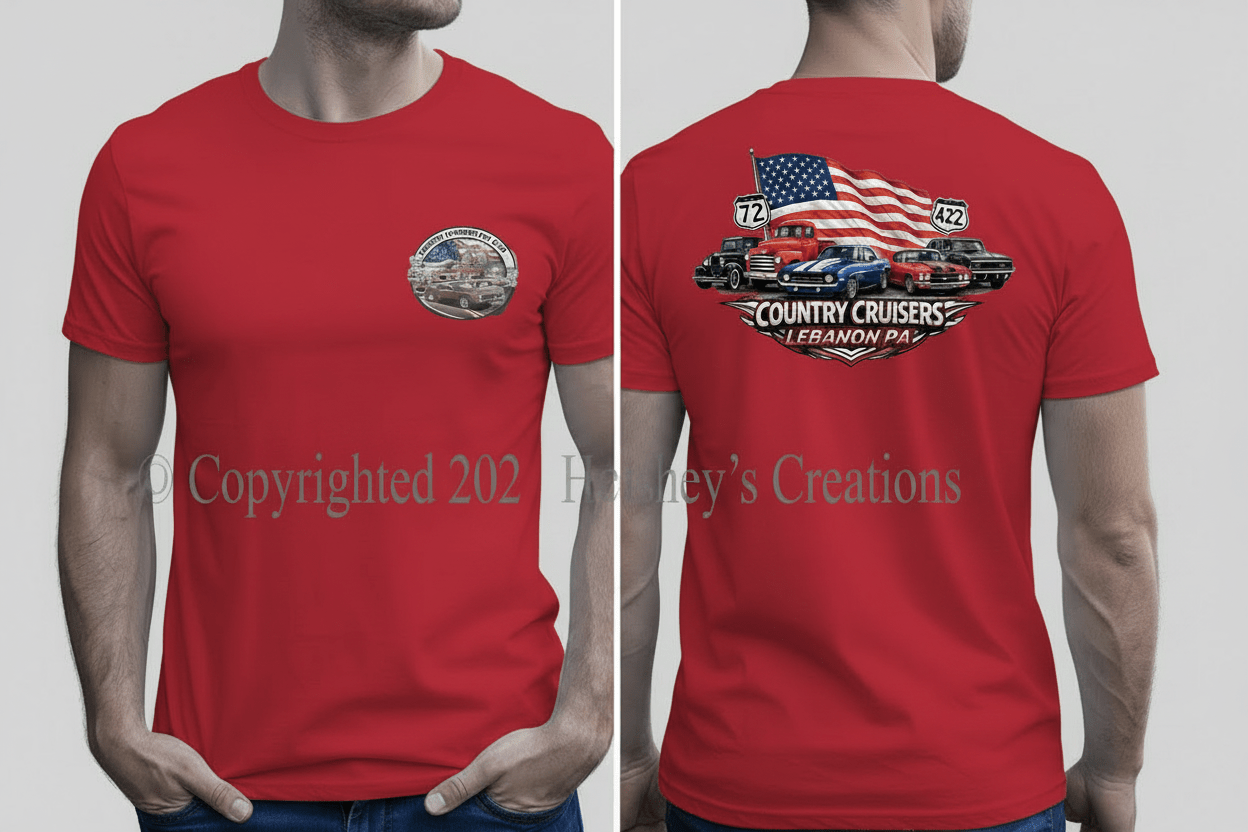 Patriotic Route 72 & 422 Country Cruisers - Hershey's Creations