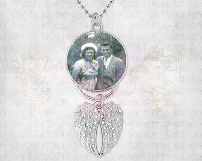 Personalized Angel Wing Car Charm - Hershey's Creations