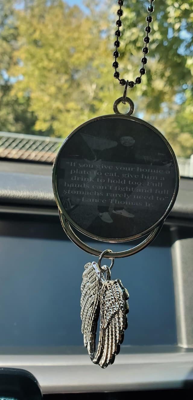 Personalized Angel Wing Car Charm - Hershey's Creations