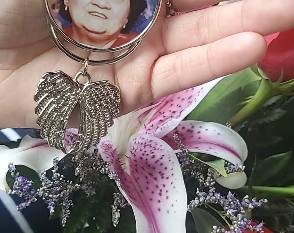 Personalized Angel Wing Car Charm - Hershey's Creations