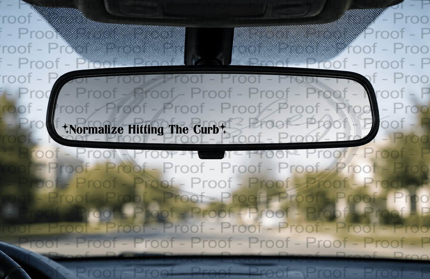 Rearview Mirror Decals - Hershey's Creations