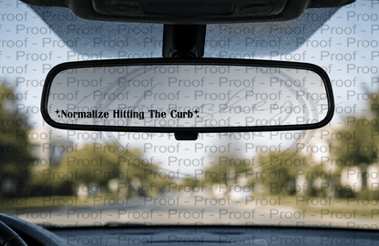 Rearview Mirror Decals - Hershey's Creations