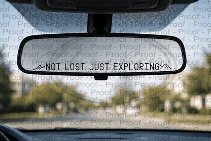 Rearview Mirror Decals - Hershey's Creations