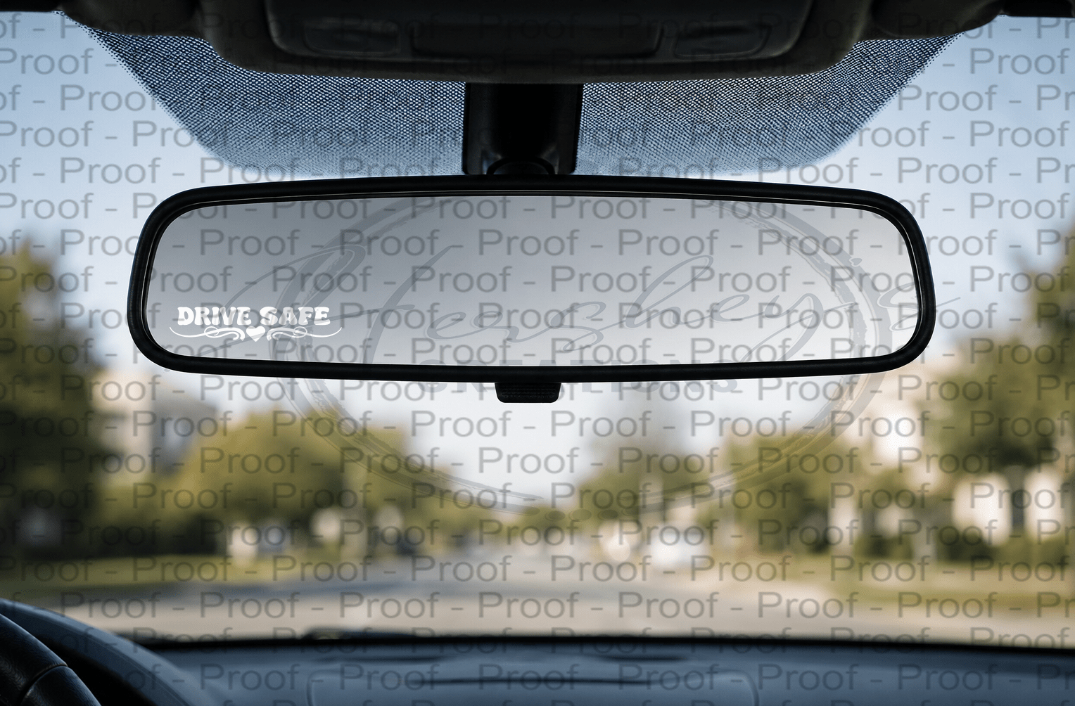 Rearview Mirror Decals - Hershey's Creations