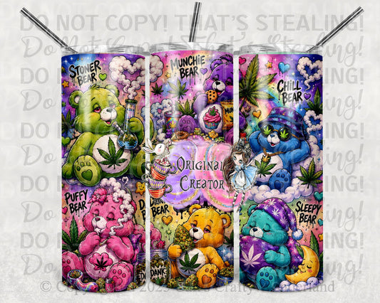 Stoner Bear Cold Smoke Tumbler (Copy) - Hershey's Creations