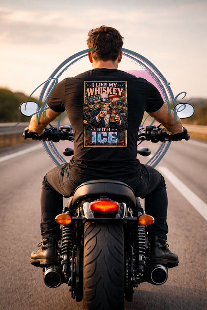 Whiskey With ICE - Patriotic American Graphic Tee - Hershey's Creations